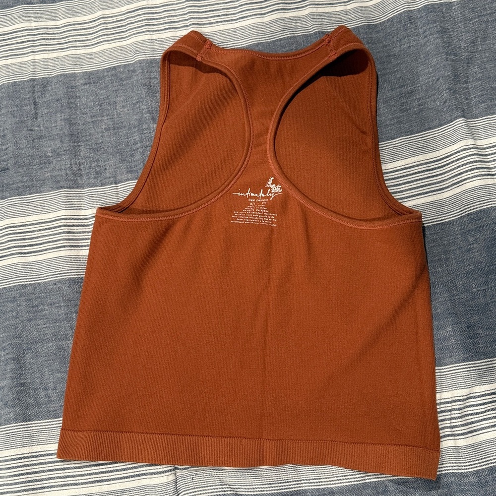 Free People Intimately Hayley Brami Terracotta Tank Top - Picture 3 of 7